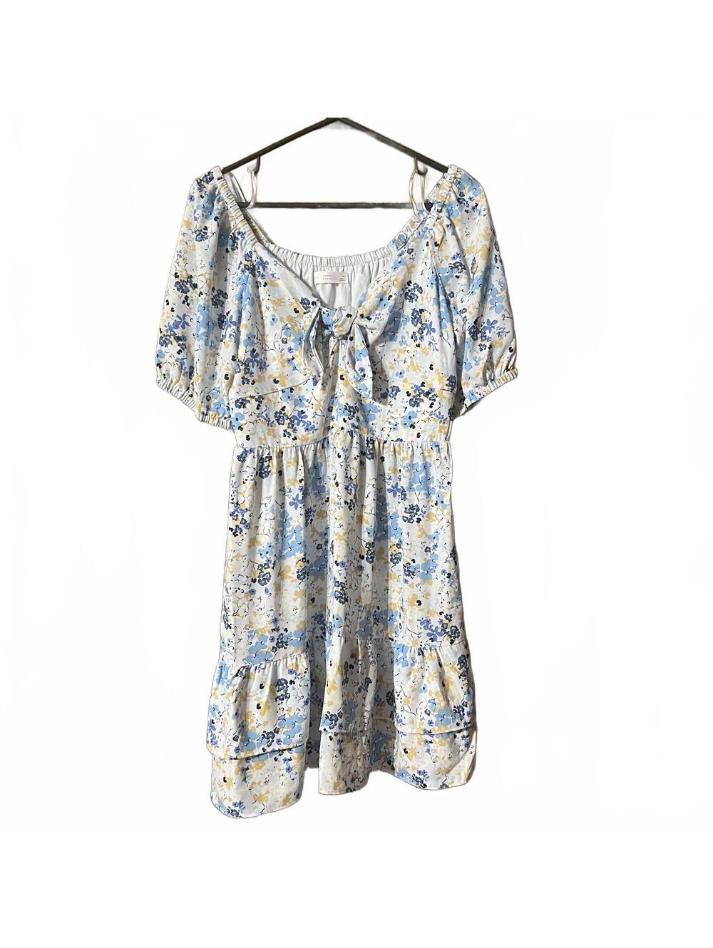 Lauren Conrad Floral Puff Sleeve Dress - Medium